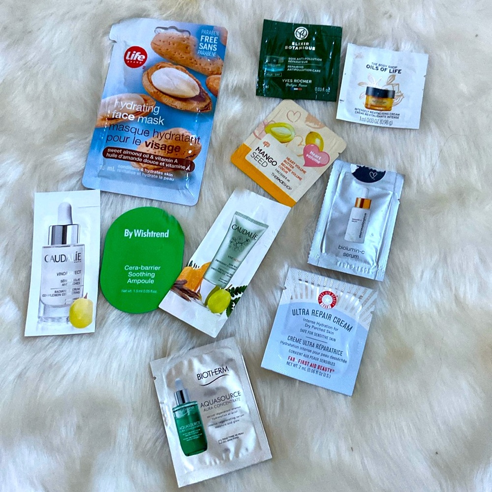 🆕 Bundle of 10 skin care samples for $20